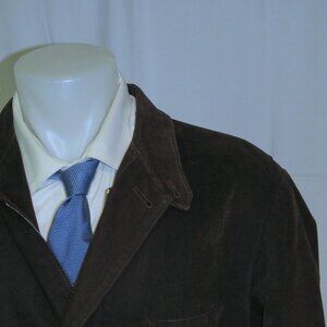 Loro Piana Mainline Storm System Rain & Wind Brown Solid Woven Cotton Jacket XXL